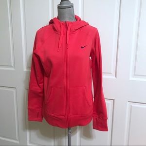 Nike Neon Therma Fit Zip Up Sweatshirt